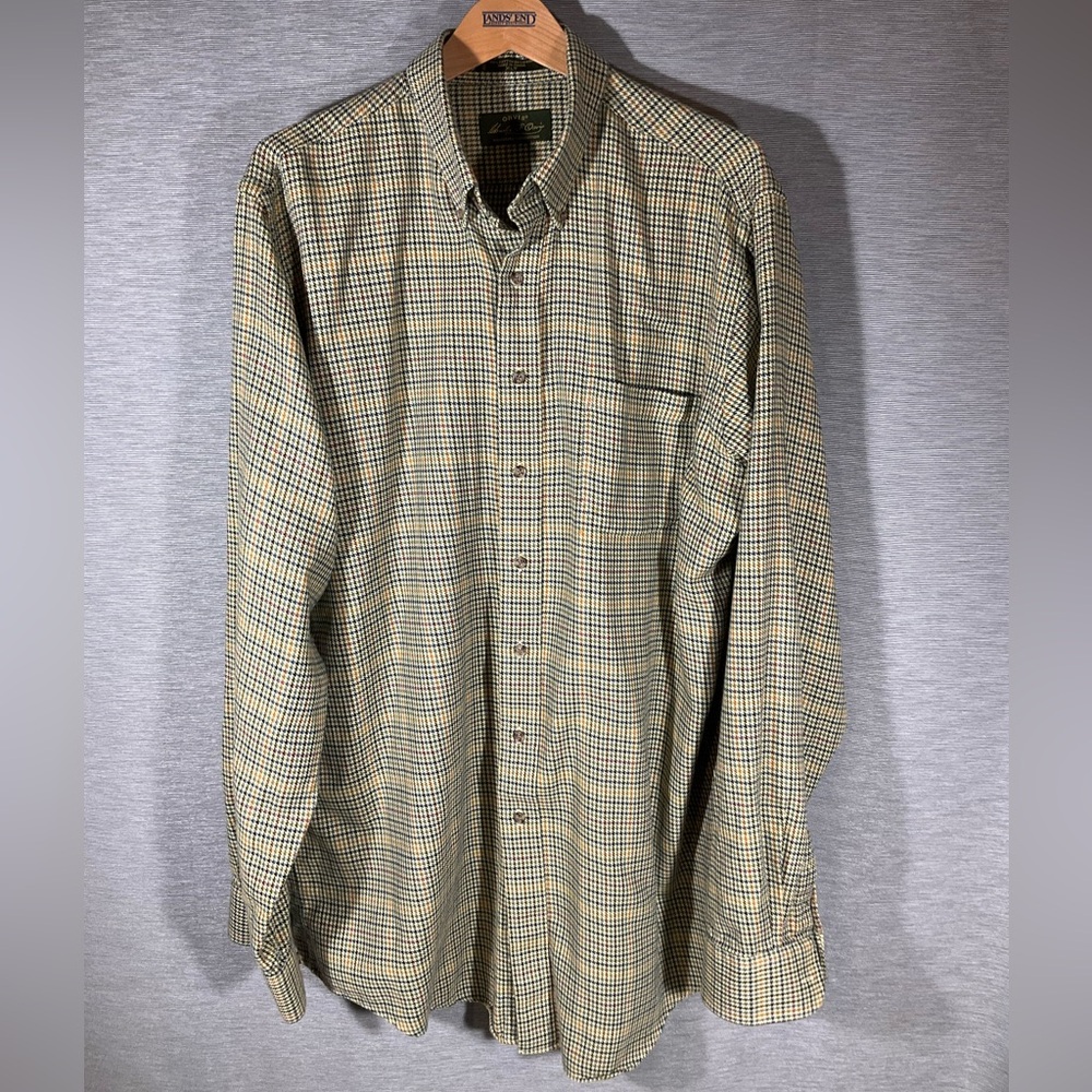 Orvis Signature Men's Wool/Cotton Checkered Shirt, size XLT